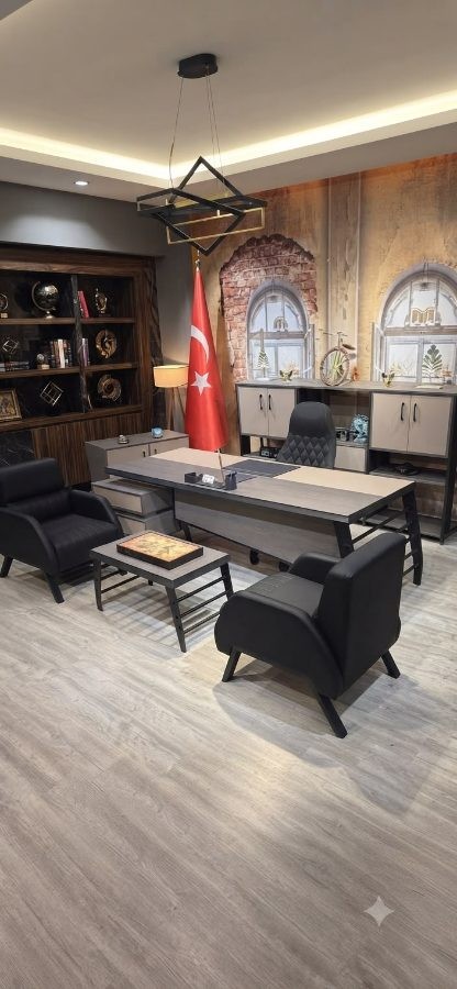 Gri Ahşap Makam Takımı